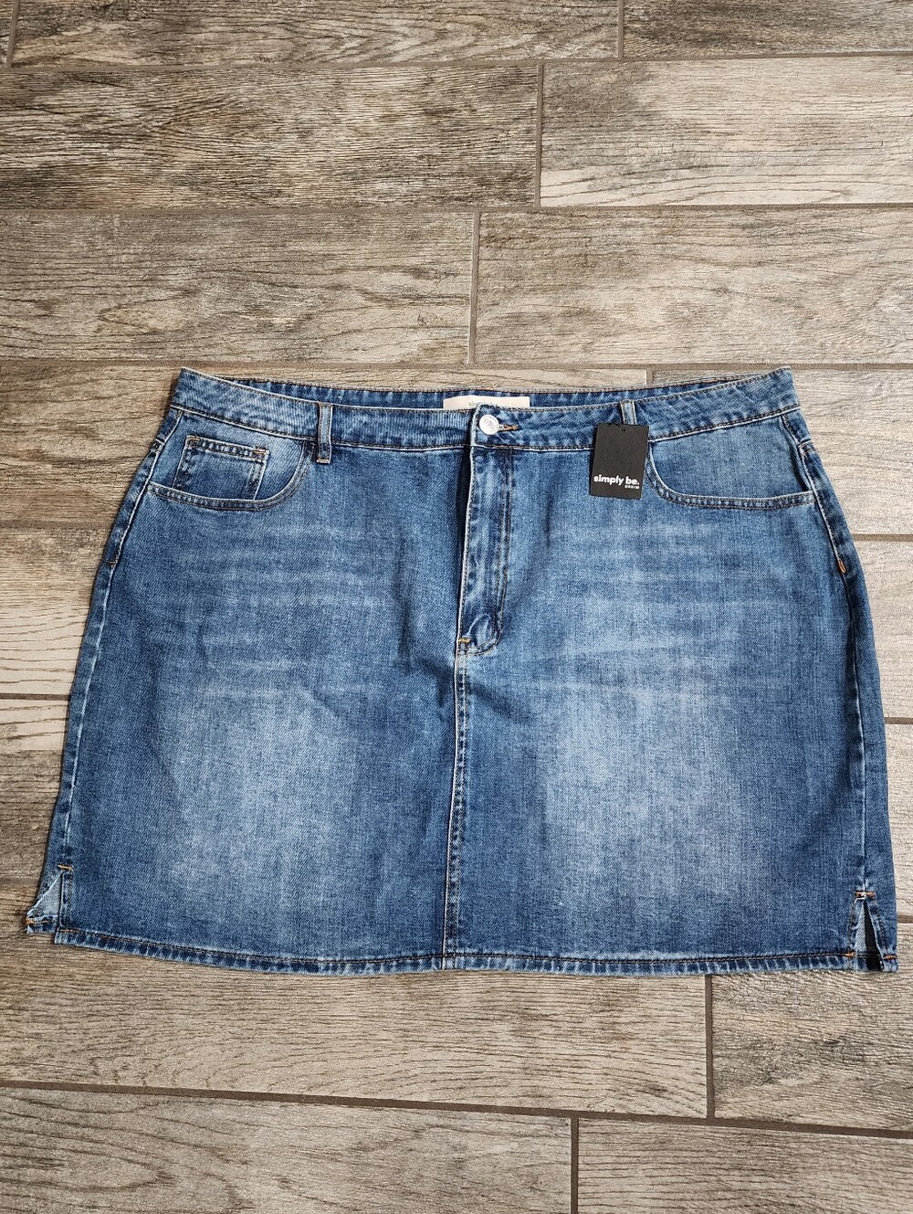 Womens Simply Be Denim Skirt Size 22 New